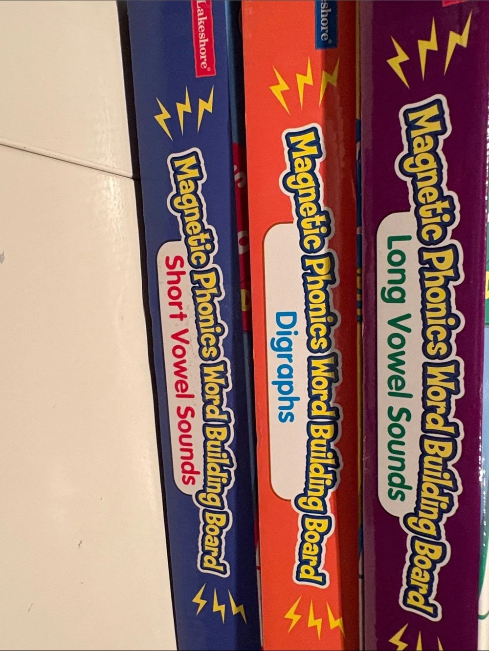 Three Lakeshore Build-A-Word! Magnet Board Sets Short Long Vowel Digraphs Teache